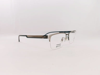 iDom Eyeglasses Half Rim Rectangle Specs For Men 267027
