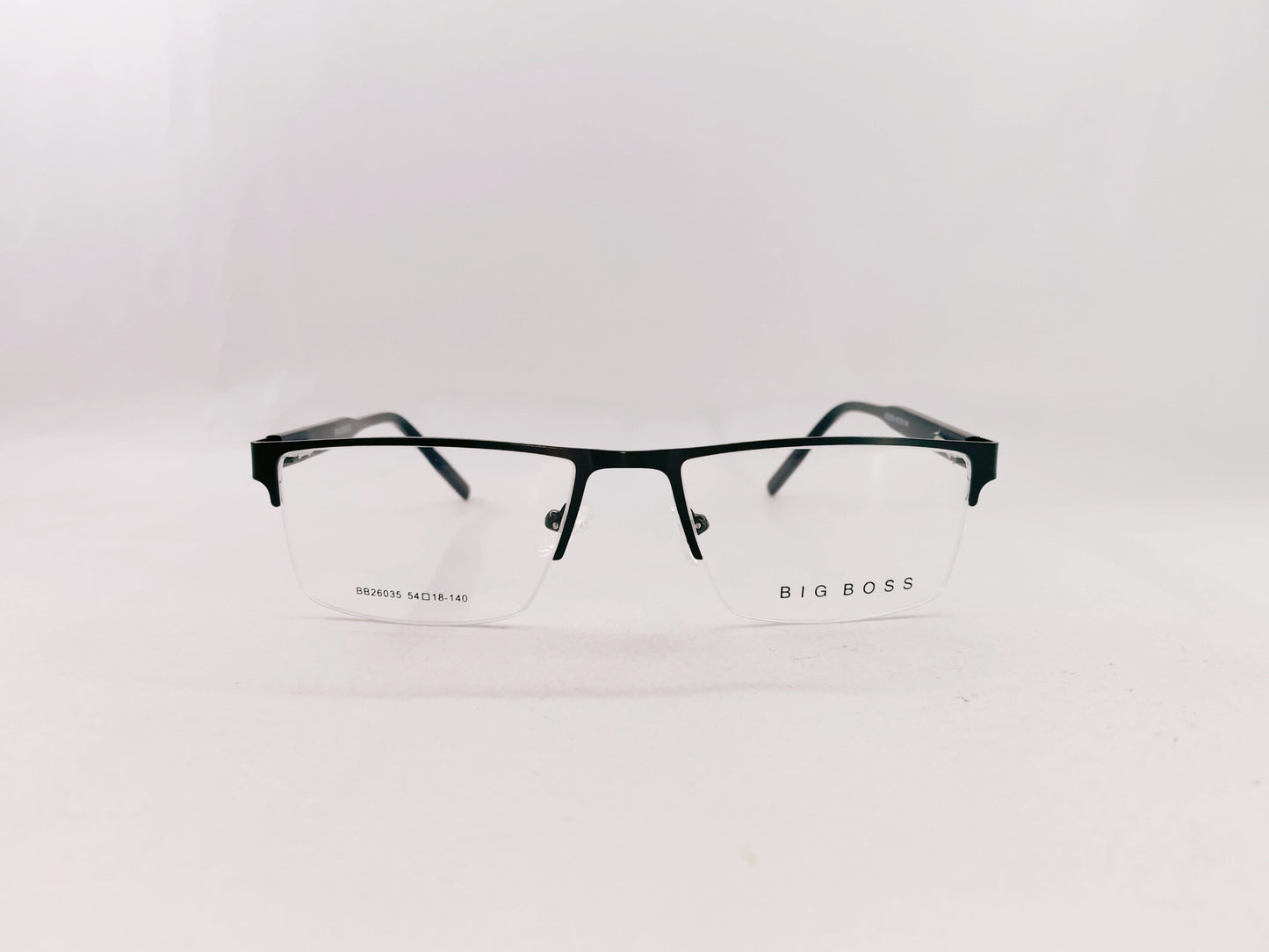iDom Eyeglasses Half Rim Rectangle Specs For Men 287795