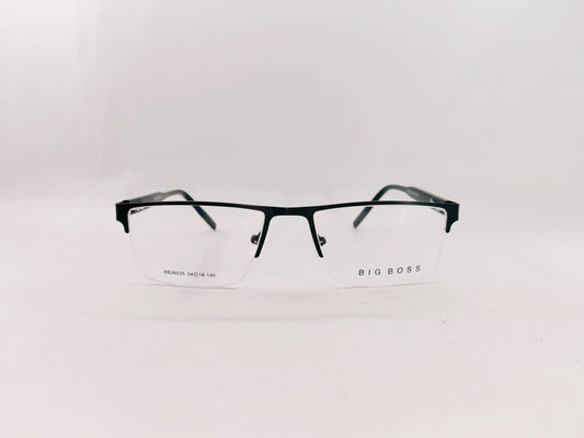 iDom Eyeglasses Half Rim Rectangle Specs For Men 287795