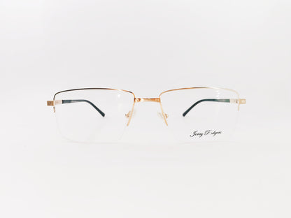 iDom Eyeglasses Half Rim Rectangle Specs For Men 298687