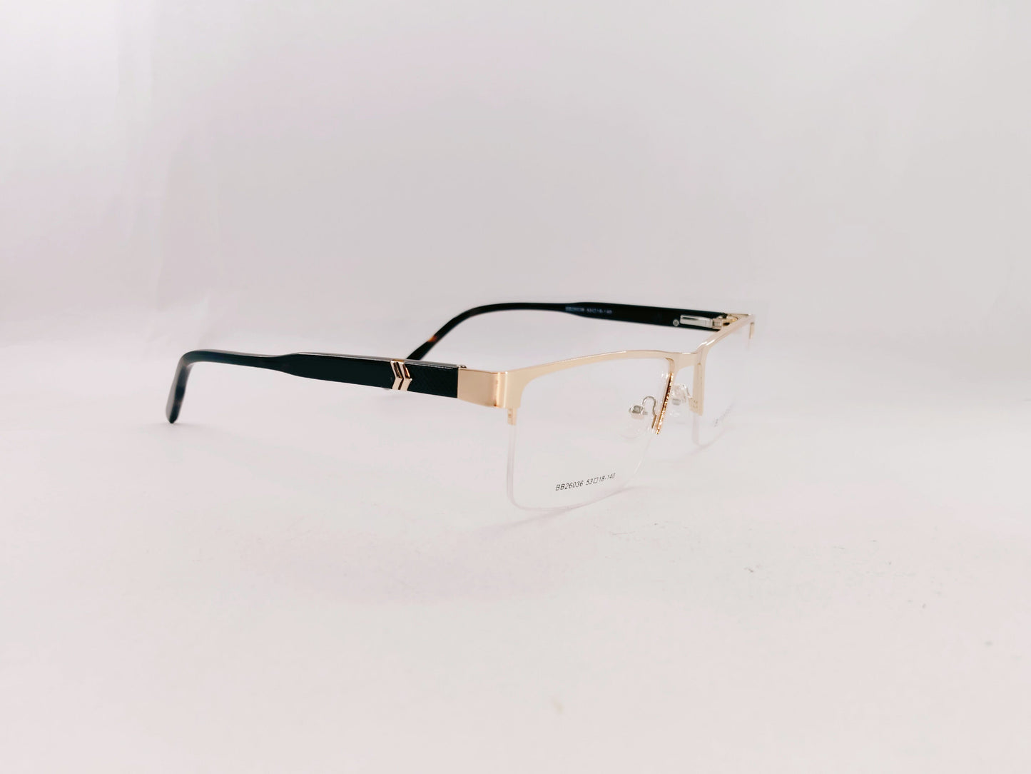 iDom Eyeglasses Half Rim Rectangle Specs For Men 305344