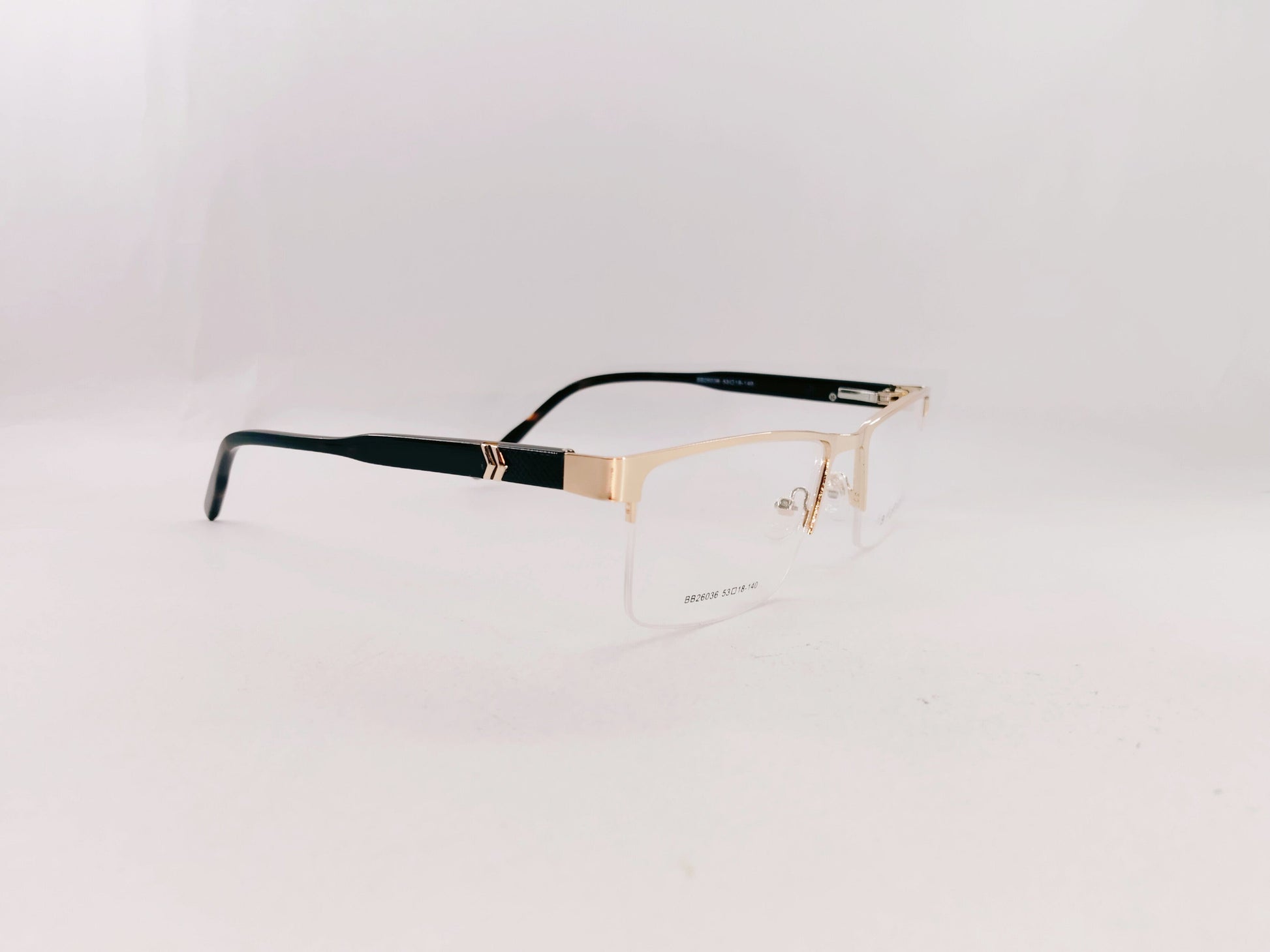 iDom Eyeglasses Half Rim Rectangle Specs For Men 305344