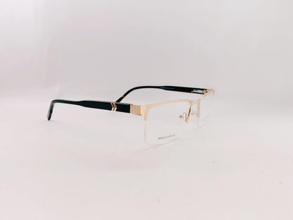 iDom Eyeglasses Half Rim Rectangle Specs For Men 305344