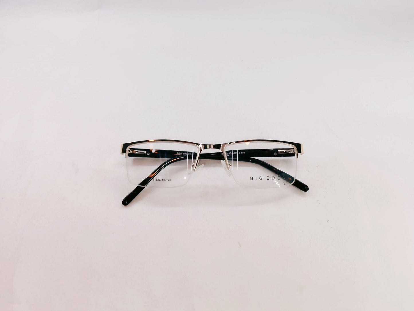 iDom Eyeglasses Half Rim Rectangle Specs For Men 305344