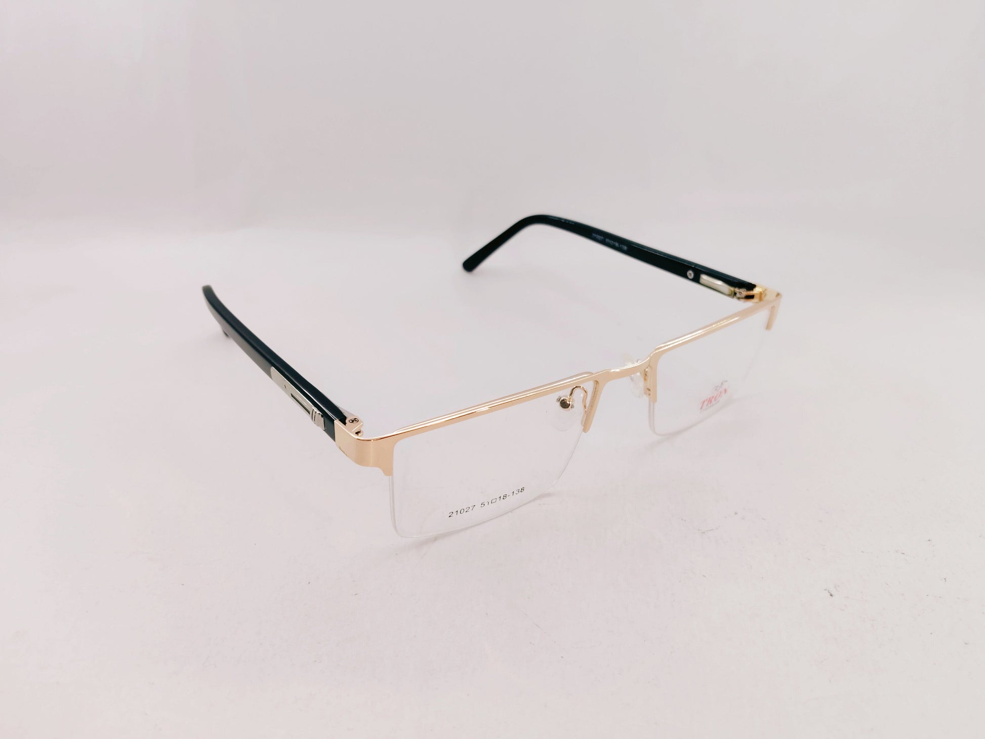 iDom Eyeglasses Half Rim Rectangle Specs For Men 313448