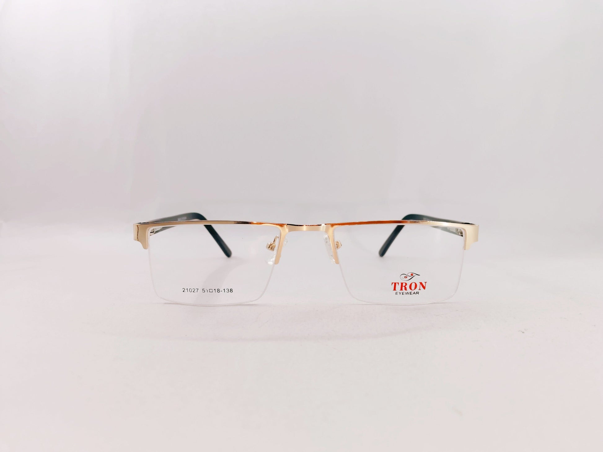 iDom Eyeglasses Half Rim Rectangle Specs For Men 313448