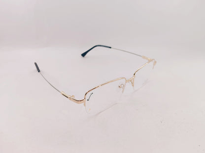 iDom Eyeglasses Half Rim Rectangle Specs For Men 359857