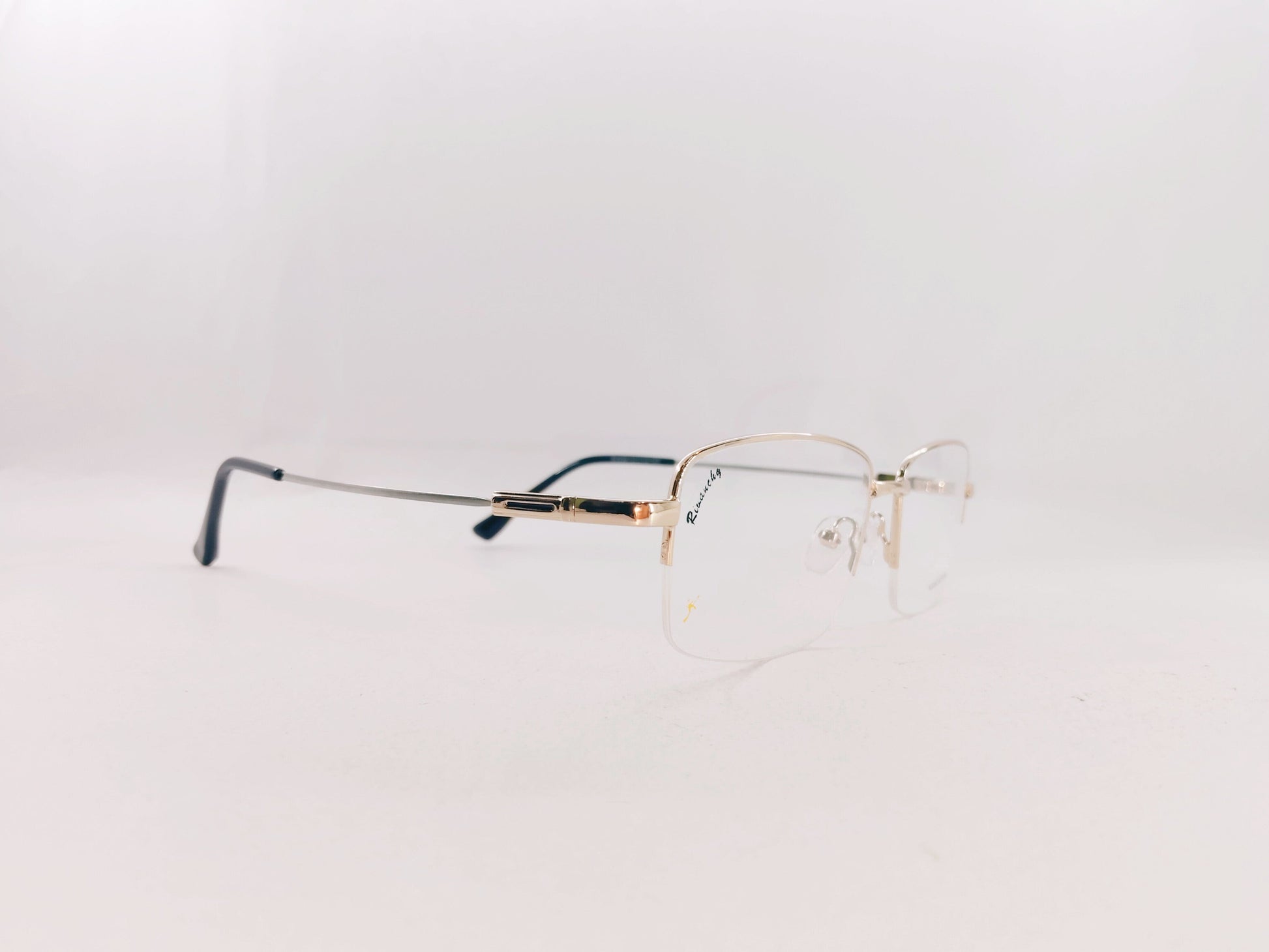 iDom Eyeglasses Half Rim Rectangle Specs For Men 359857