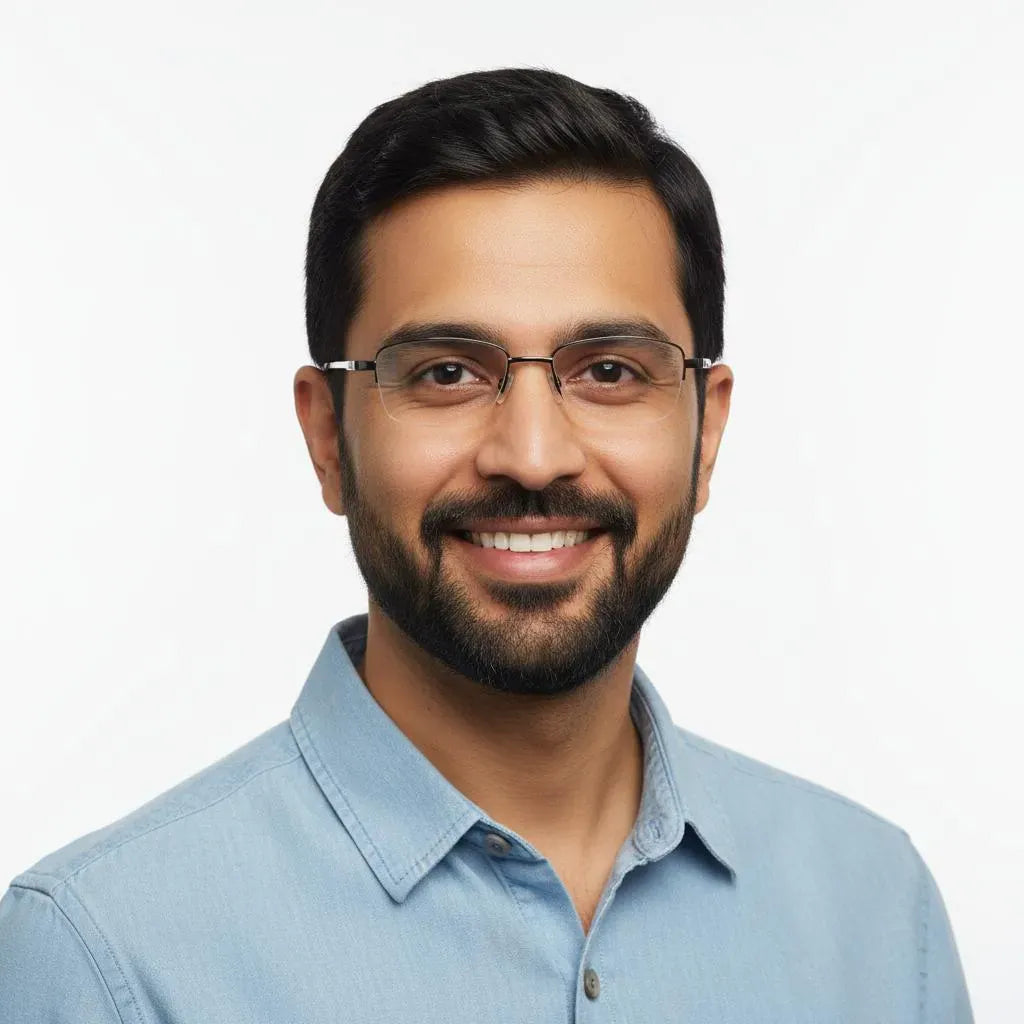 iDom Eyeglasses Half Rim Rectangle Specs for Men 646692