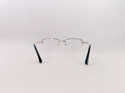 iDom Eyeglasses Half Rim Rectangle Specs for Men & Women 246515