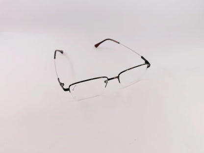 iDom Eyeglasses Half Rim Rectangle Specs for Men & Women 283433