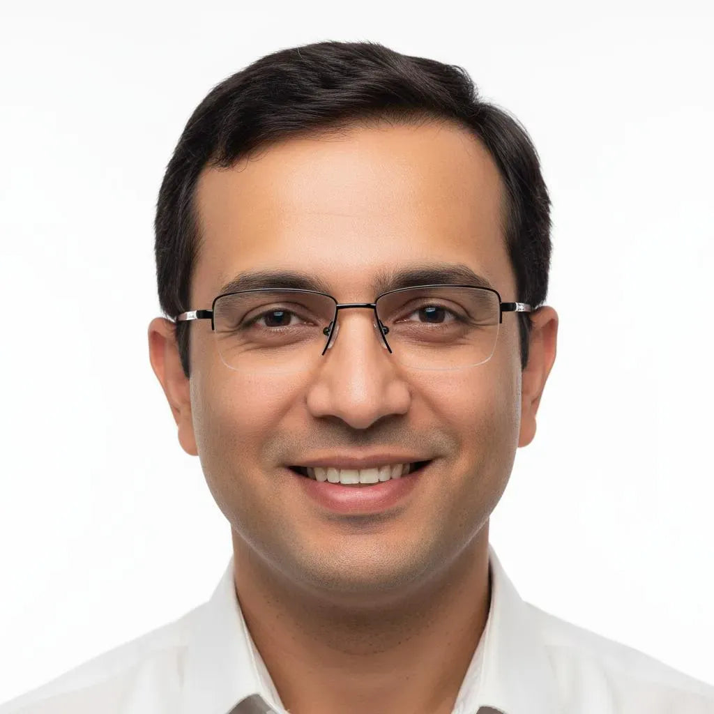 iDom Eyeglasses Half Rim Rectangle Specs For Men & Women 283469