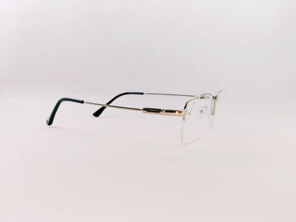 iDom Eyeglasses Half Rim Rectangle Specs for Men & Women 365421