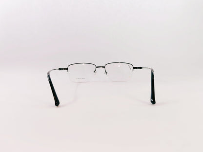 iDom Eyeglasses Half Rim Rectangle Specs for Men & Women 646692