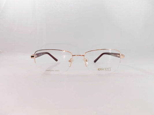 iDom Eyeglasses Half Rim Rectangle Specs for Women 118796