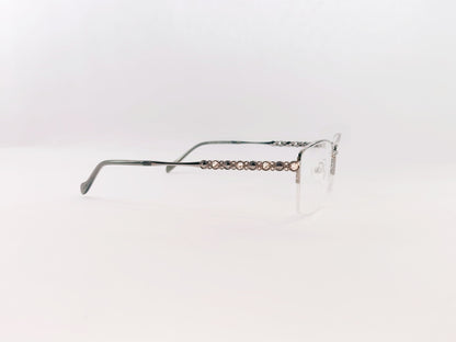 iDom Eyeglasses Half Rim Rectangle Specs for Women 317575