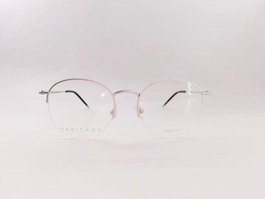 iDom Eyeglasses Half Rim Round Shape For Women 309681