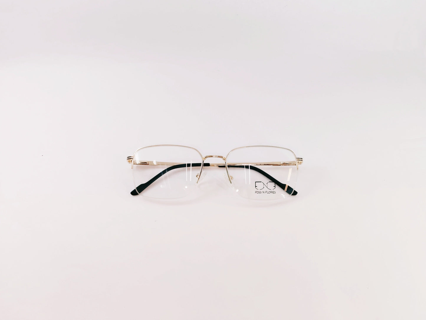 iDom Eyeglasses Half Rim Square Specs for Men 164172