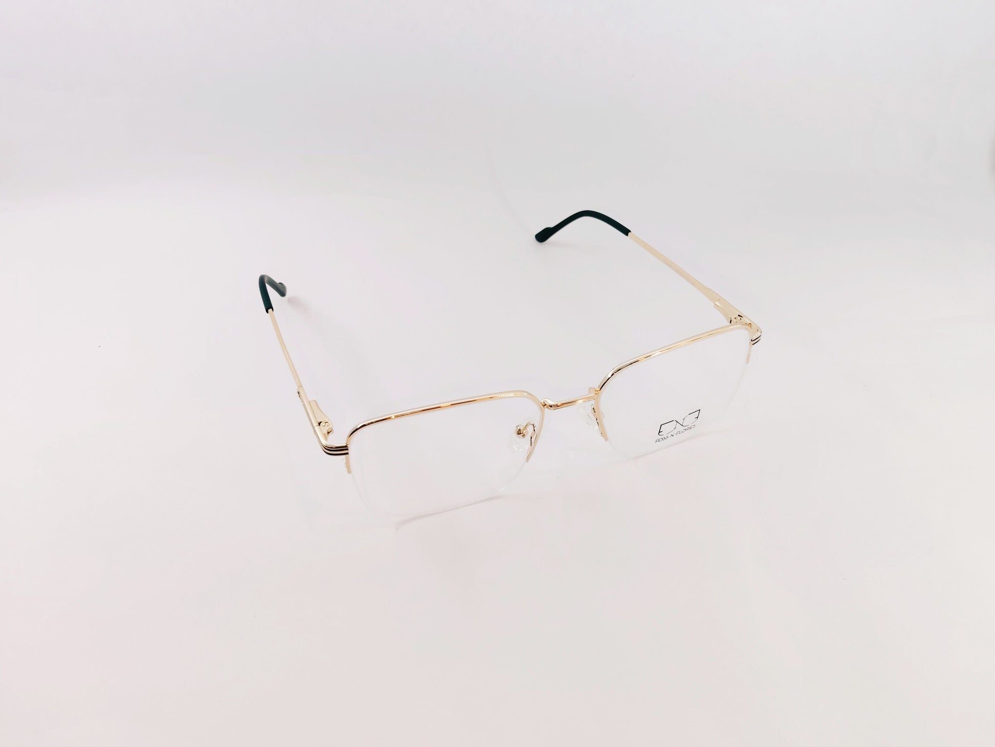 iDom Eyeglasses Half Rim Square Specs for Men 164172