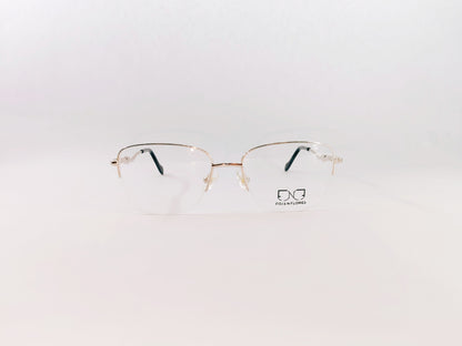 iDom Eyeglasses Half Rim Square Specs for Women 82958W