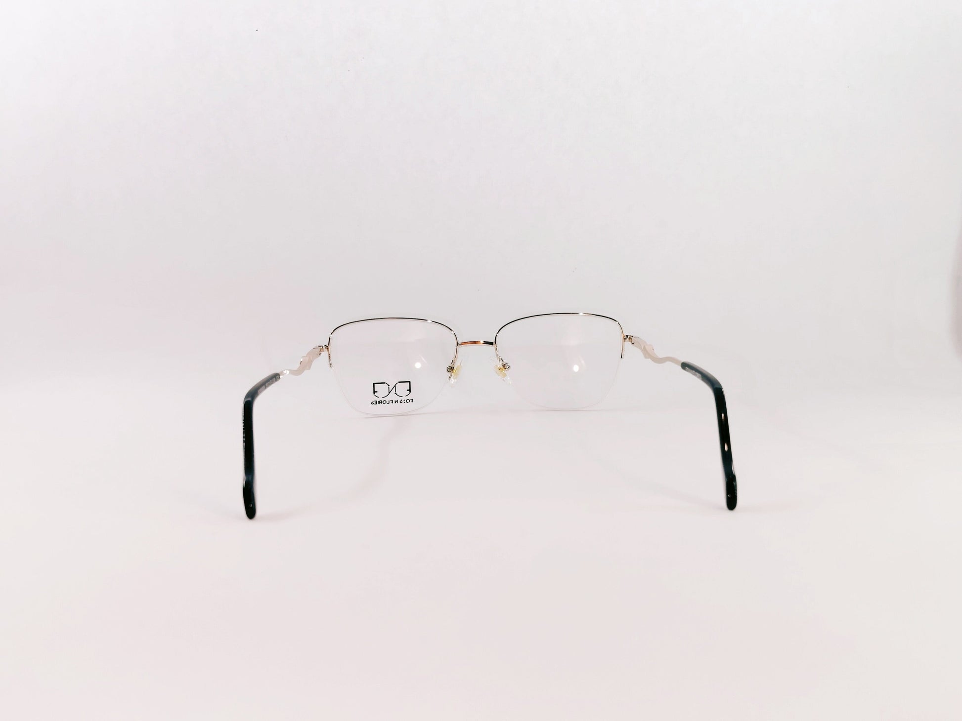 iDom Eyeglasses Half Rim Square Specs for Women 82958W