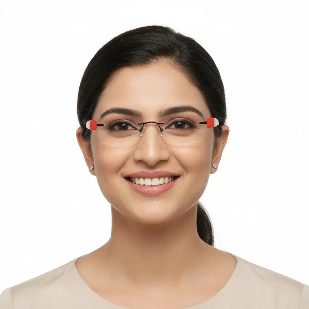 iDom Eyeglasses Rimless Butterfly Shape For Women 309555