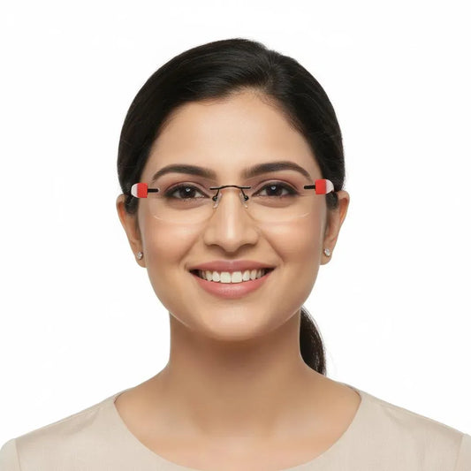 iDom Eyeglasses Rimless Butterfly Shape For Women 309555