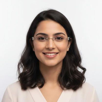 iDom Eyeglasses Rimless Butterfly Shape For Women 319603