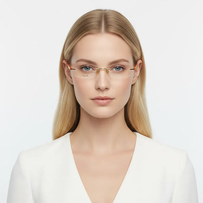 iDom Eyeglasses Rimless Butterfly Shape For Women 520188
