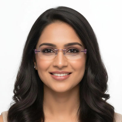 iDom Eyeglasses Rimless Butterfly Shape For Women 902071