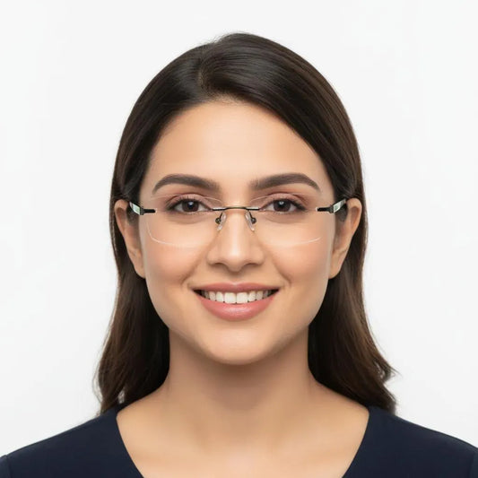iDom Eyeglasses Rimless Butterfly Specs For Women 373397