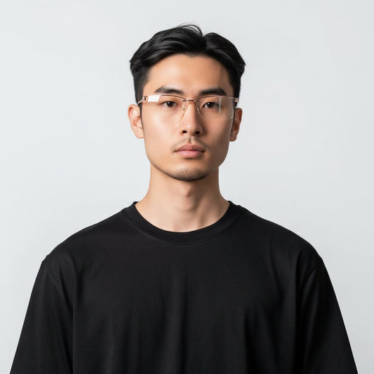 iDom Eyeglasses Rimless Cat-Eye Shape For Women 189906