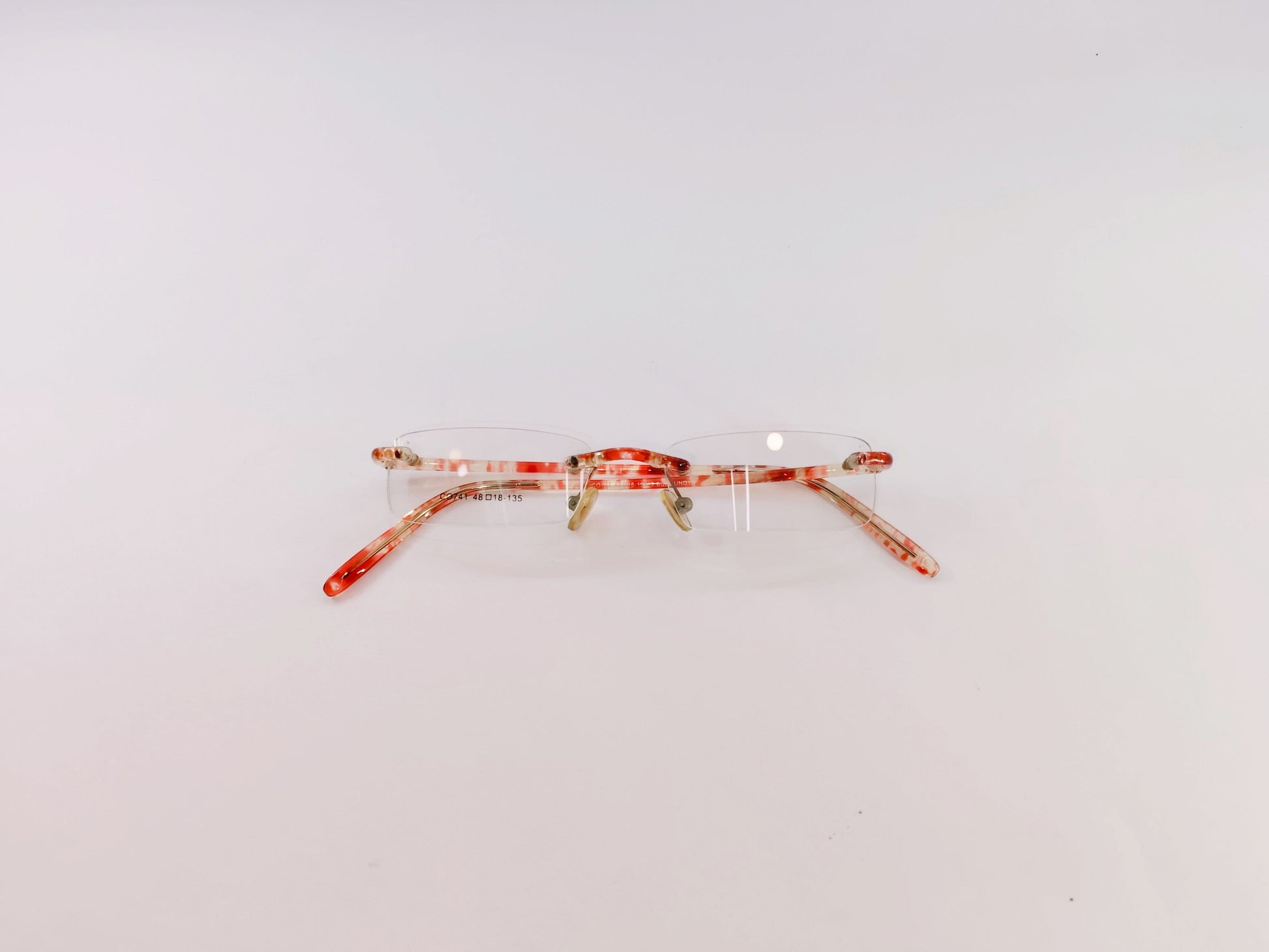 iDom Eyeglasses Rimless Cat-Eye Specs For Women 214901