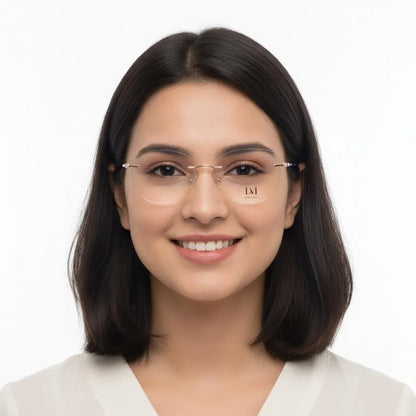 iDom Eyeglasses Rimless Cat-Eye Specs For Women 985990