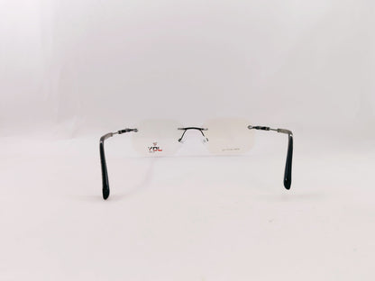 iDom Eyeglasses Rimless Geometric Square Specs For Men 867684