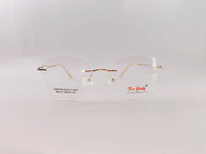 iDom Eyeglasses Rimless Oval Shape for Men 210406