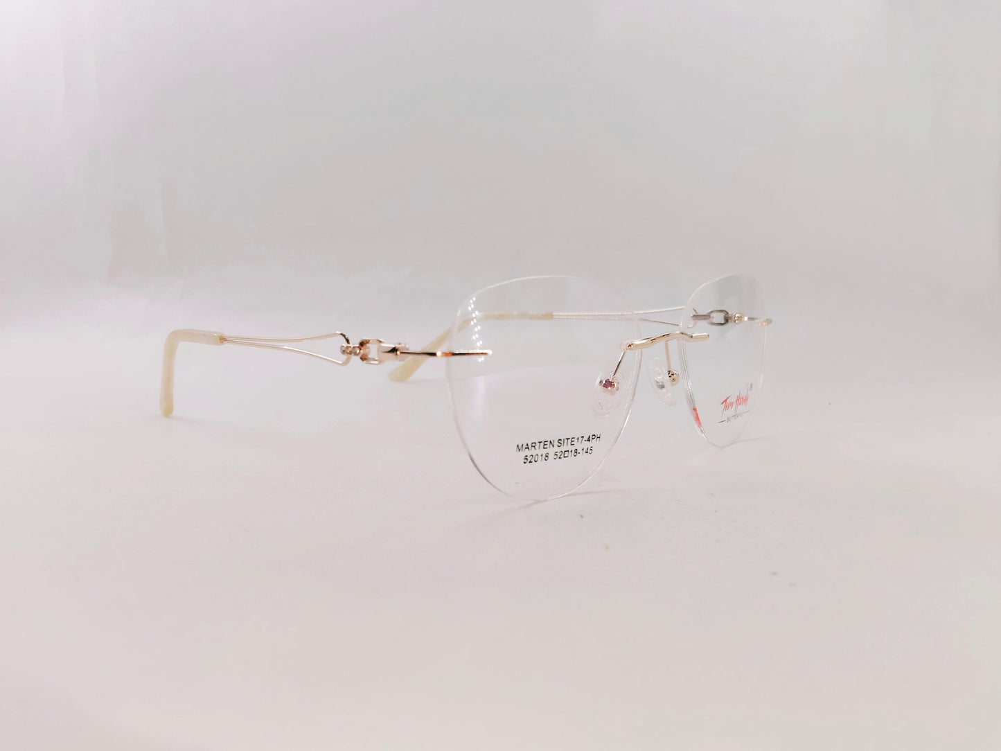 iDom Eyeglasses Rimless Oval Shape for Men 210406