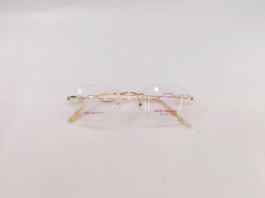 iDom Eyeglasses Rimless Oval Specs For Women 310003