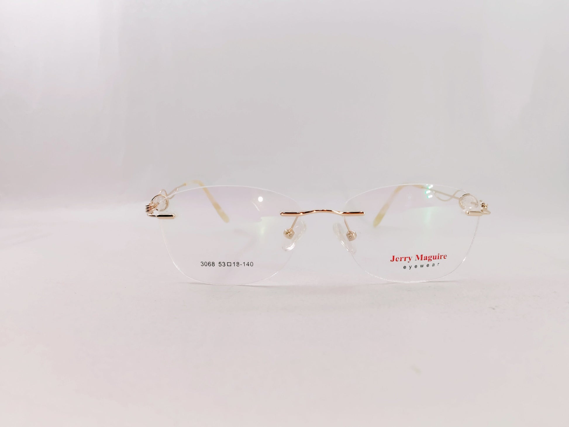 iDom Eyeglasses Rimless Oval Specs For Women 310003