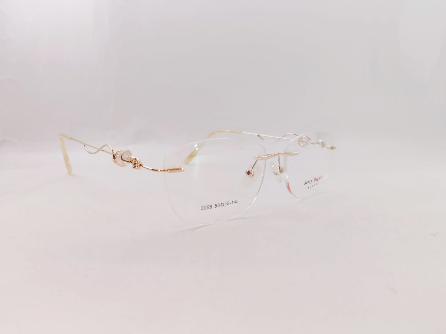 iDom Eyeglasses Rimless Oval Specs For Women 310003