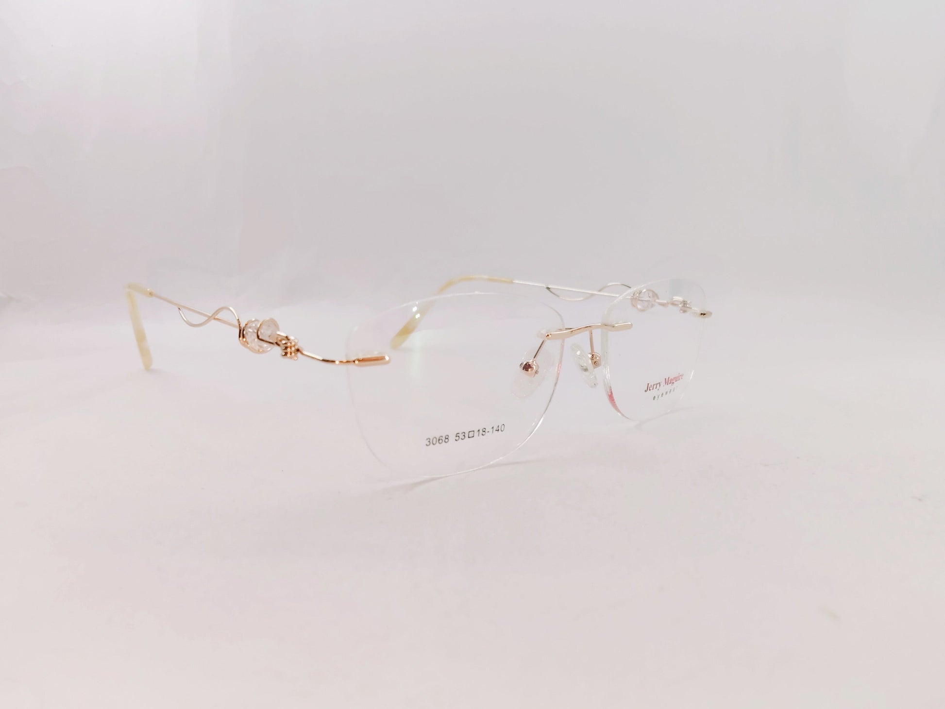 iDom Eyeglasses Rimless Oval Specs For Women 310003