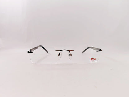 iDom Eyeglasses Rimless Rectangle Specs For Men 110981