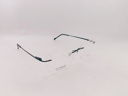 iDom Eyeglasses Rimless Rectangle Specs For Men 139008