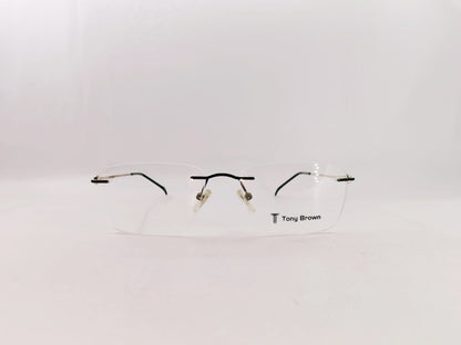 iDom Eyeglasses Rimless Rectangle Specs For Men 159381