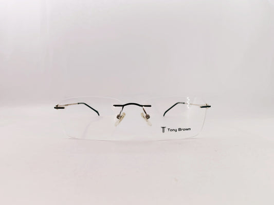 iDom Eyeglasses Rimless Rectangle Specs For Men 159381