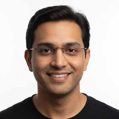 iDom Eyeglasses Rimless Rectangle Specs For Men 159381