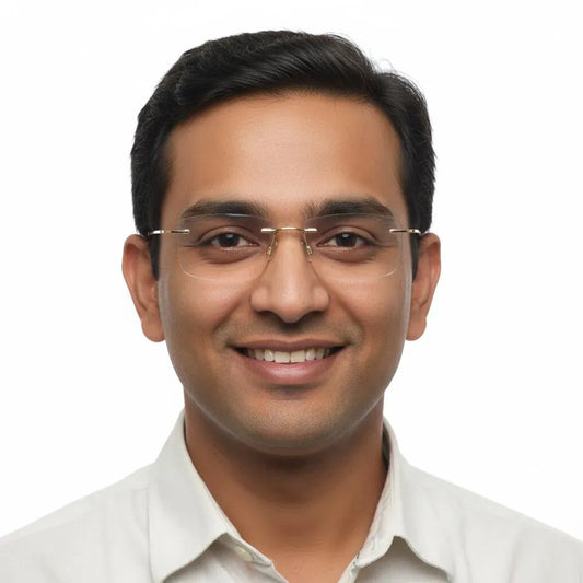 iDom Eyeglasses Rimless Rectangle Specs For Men 167453