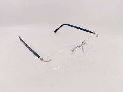 iDom Eyeglasses Rimless Rectangle Specs For Men 168195