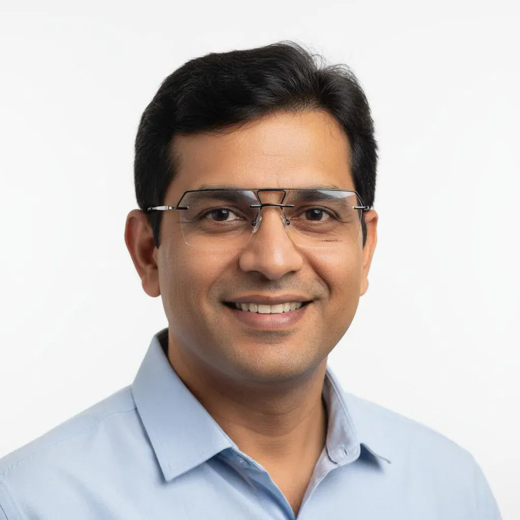 iDom Eyeglasses Rimless Rectangle Specs For Men 205243