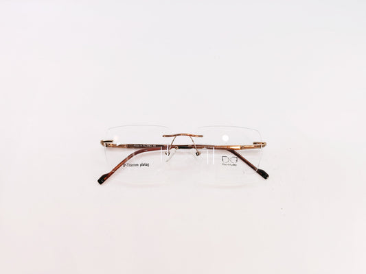 iDom Eyeglasses Rimless Rectangle Specs For Men 216924